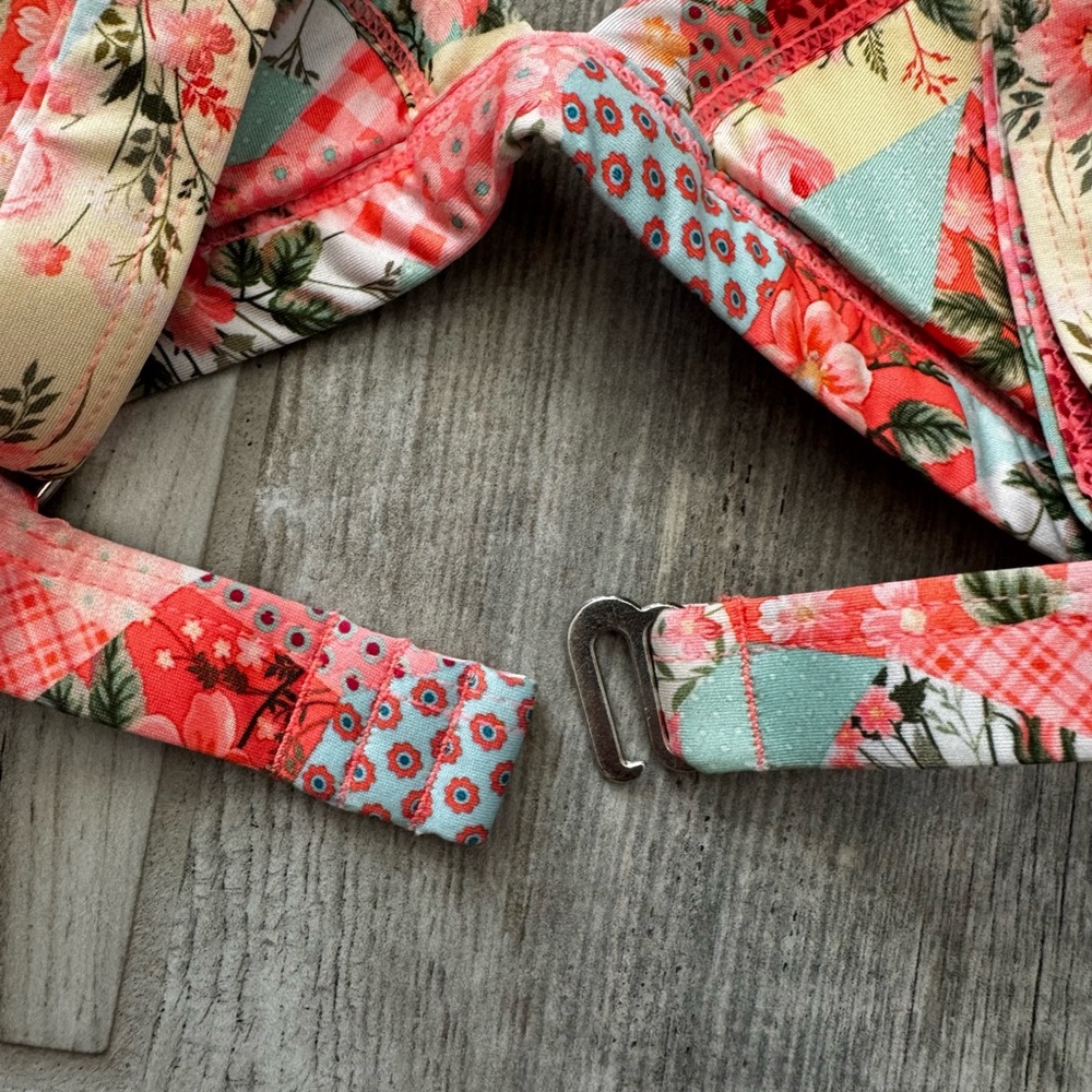 Oneoneswim Patchwork Bikini Medium New Without Ta… - image 7